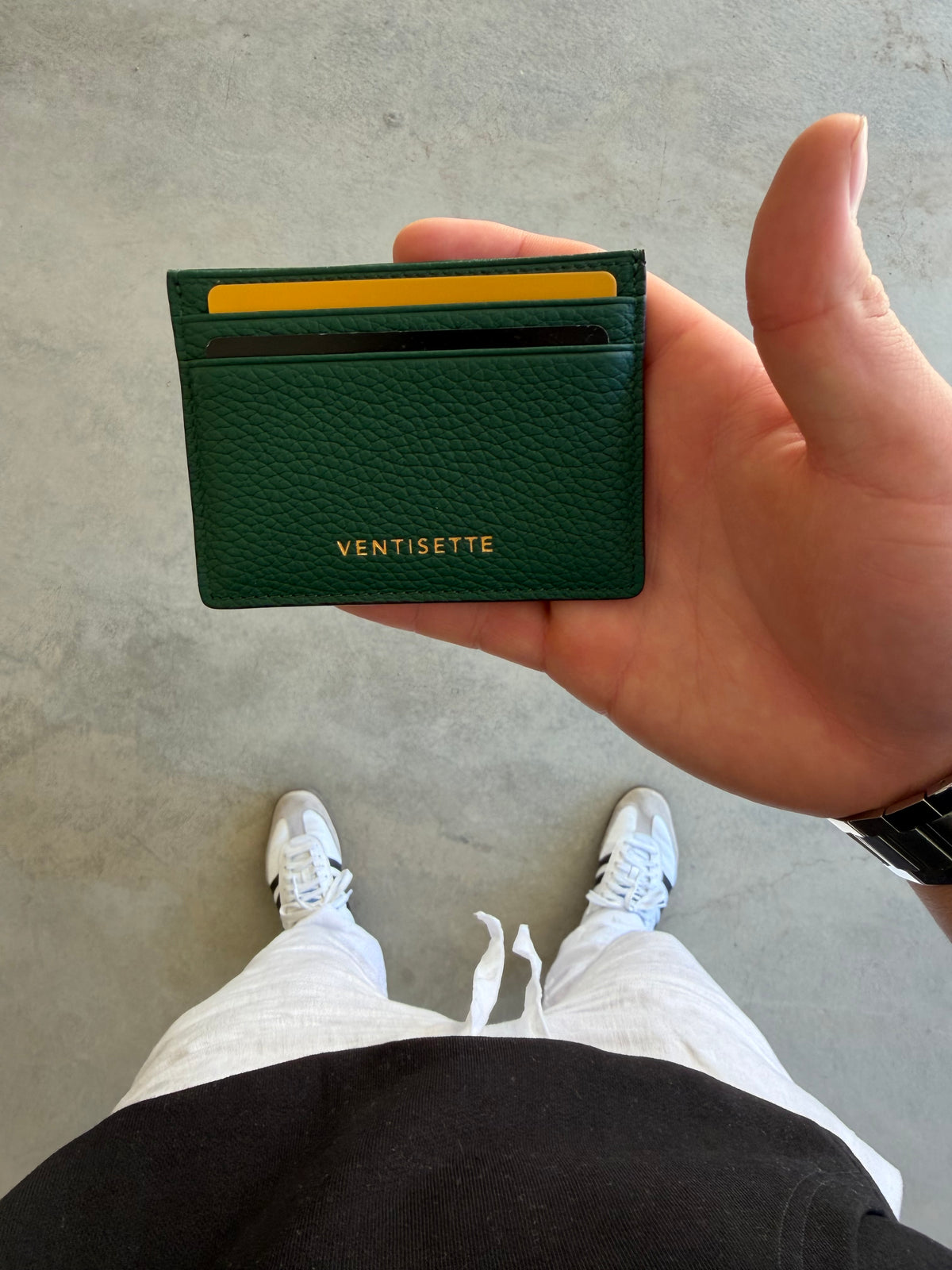Ventisette Essential Cardholder - Midnight Green
